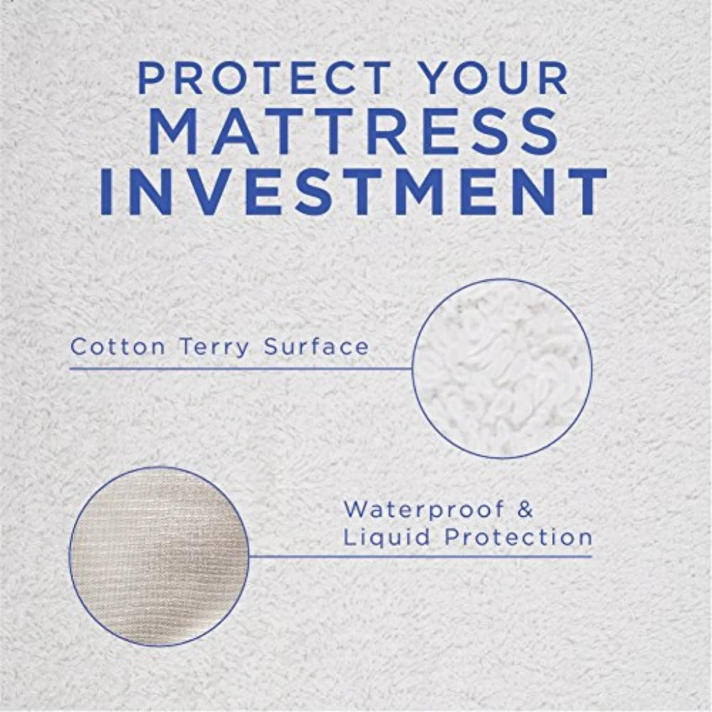 NEW Sky Bedding Mattress Protector, Premium Terry Cotton Mattress Cover, Queen
